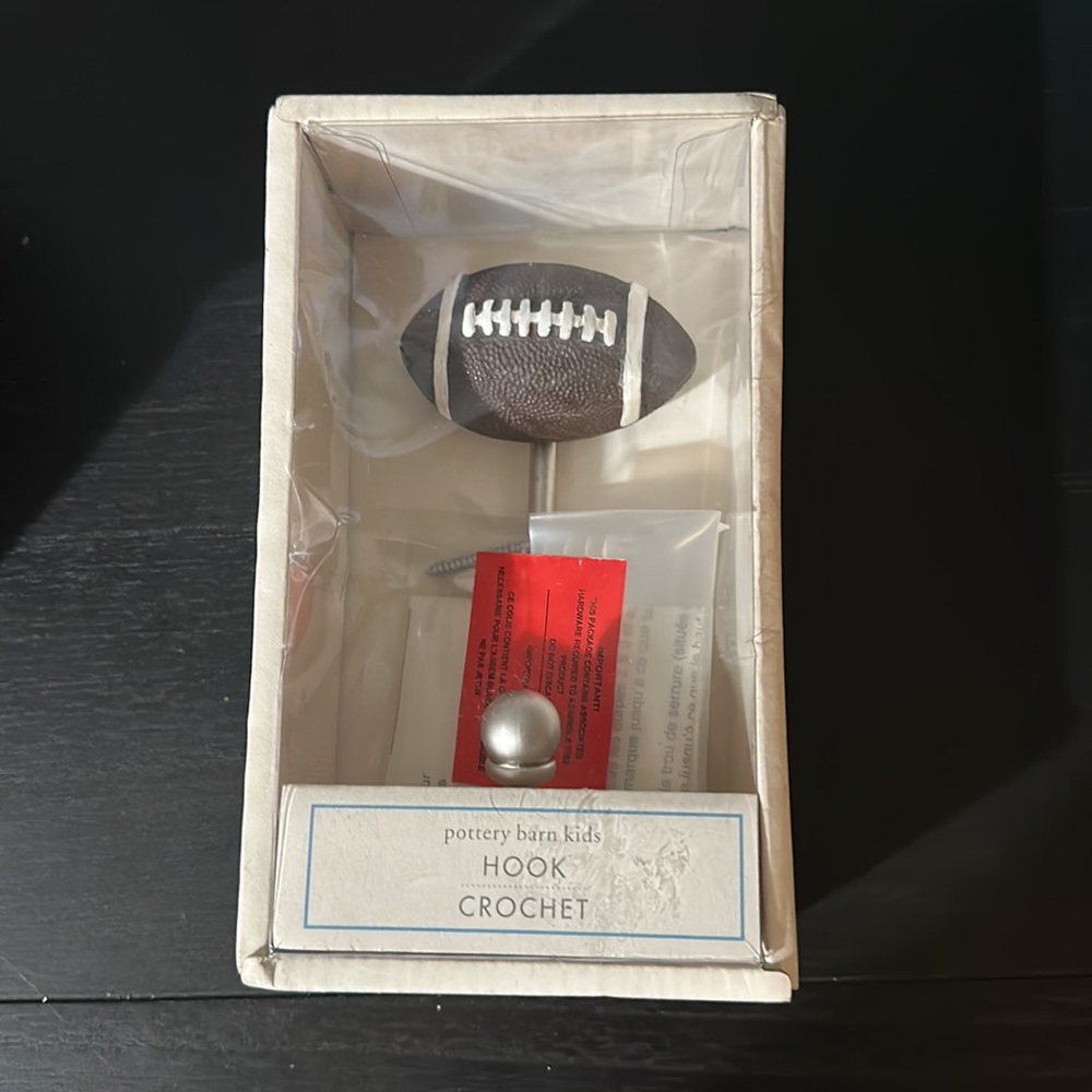 New Pottery Barn Kids Football Hook Crochet